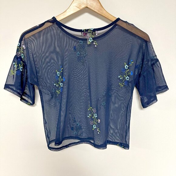 Speechless Sheer Floral Top - Picture 6 of 8